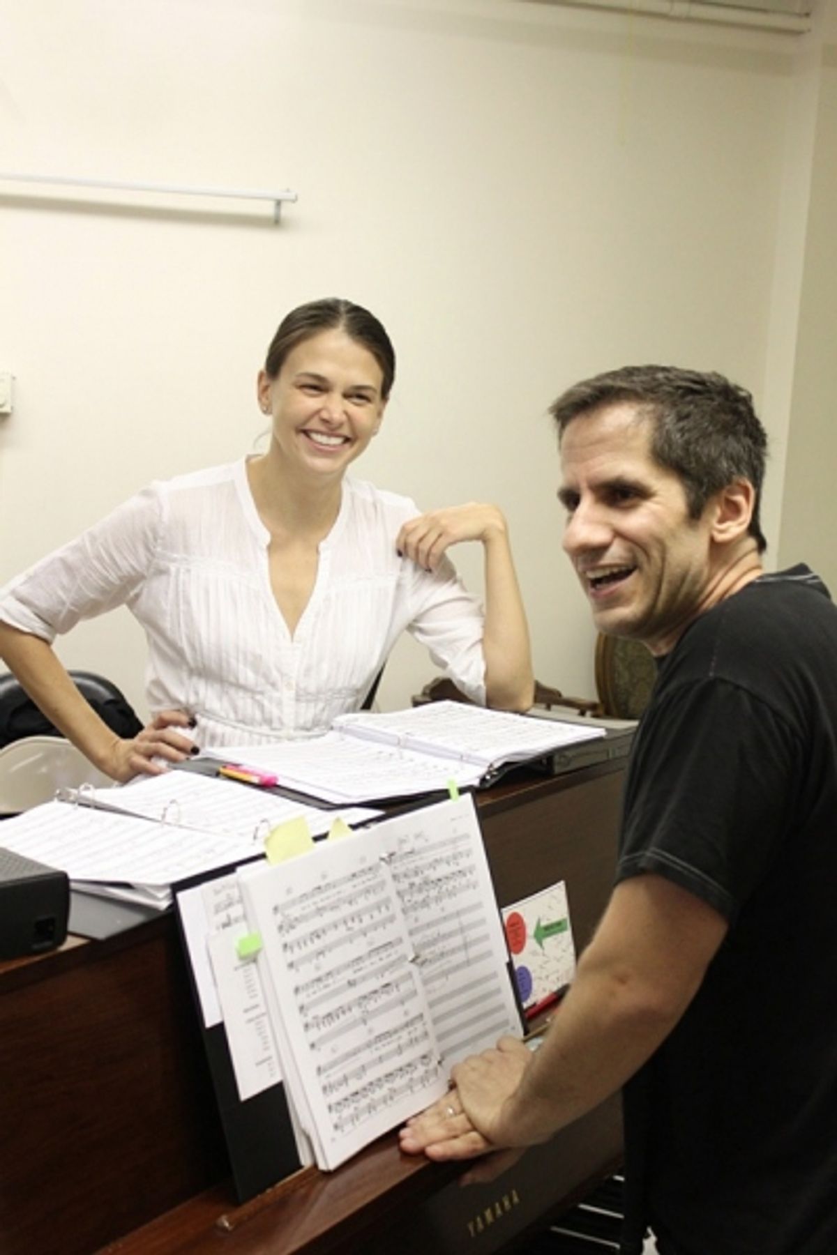 Sutton Foster and Seth Rudetsky at 